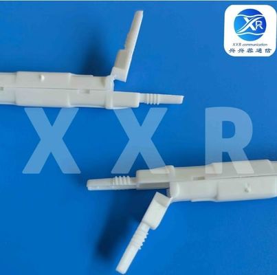 Caja redonda de protección contra la fusión de fibra óptica FTTH blanca para cables de caída de fibra óptica fusionada