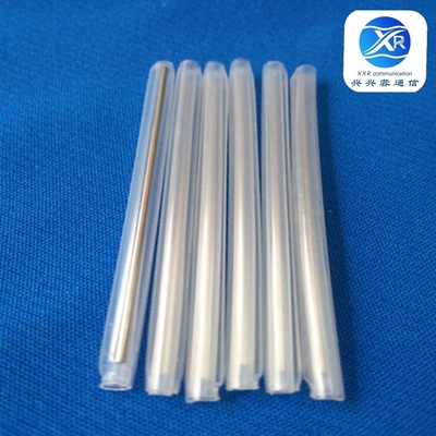 1.4mm Tubo de contracción de calor transparente, 40mm Fibra óptica con manguera de empalme